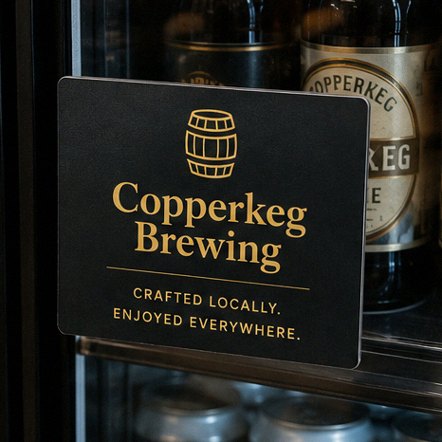 Customized shelf talkers for beverage and beer brands