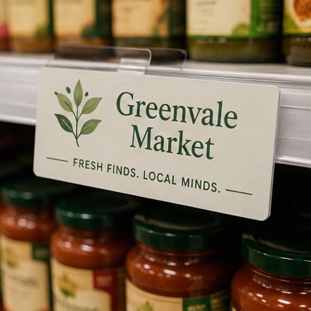 Customized shelf talkers for grocery and supermarkets