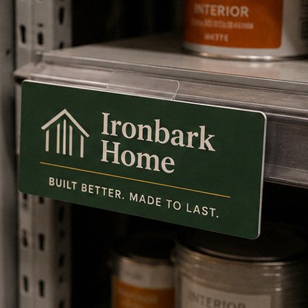 Customized shelf talkers for hardware and home