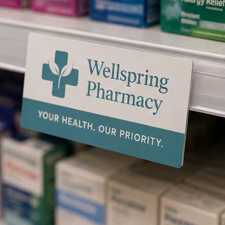 Customized shelf talkers for pharmacy and health